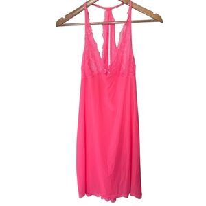 Victoria's Secret Babydoll Nighty Chemise Slip pink size Large